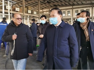 三門峽市劉南昌書記率市區縣負責人近100人蒞臨中威參觀指導