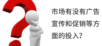市場有沒有廣告宣傳和促銷等方面的投入？
